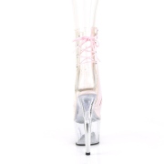 Rosa transparente 18 cm ADORE-1018C-2 botines de striptease