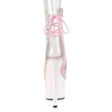 Rosa transparente 18 cm ADORE-1018C botines de striptease