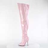 Rosas 13 cm SEDUCE-3000WC botas altas de caña ancha elásticos