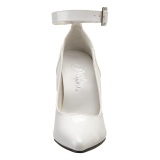 Tacones blancos 13 cm SEDUCE-431 Zapato de salón correa de tobillo