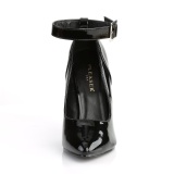 Tacones negros 13 cm SEDUCE-431 Zapato de salón correa de tobillo