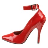 Tacones rojo 13 cm SEDUCE-431 Zapato de salón correa de tobillo