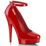 Tacones rojo 15 cm SULTRY-686 Zapato de salón correa de tobillo
