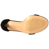 Terciopelo 13 cm Pleaser AMUSE-10 sandalias de tacón alto