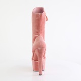 Terciopelo 18 cm ADORE-1045VEL botines tacn aguja rosa + protectoras