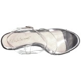 Transparente 12,5 cm POISE-508 sandalias de tacón alto