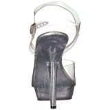 Transparente 13 cm LIP-108MG Zapatos de tacón altos mujer