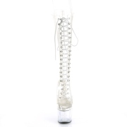 Transparente 18 cm ADORE-2020C plataforma botas de tac�n alto