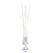 Transparente 18 cm ADORE-2020C plataforma botas de tac�n alto