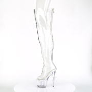 Transparente 18 cm ADORE-3021 over knee botas altas con tacn