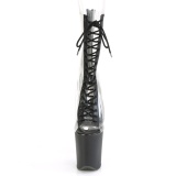 Transparente 20 cm FLAMINGO-800-34 botines de pole dance