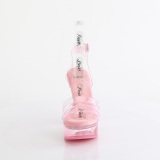 Transparentes 13 cm MARTINI-505 Rosa plataforma sandalias tacn alto