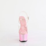 Transparentes 18 cm ADORE-708HT Rosa plataforma sandalias tacn alto