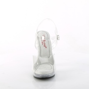Transparentes sandalias Fabulicious con plataforma 12,5 cm GLORY-508