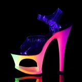 Variopinto 18 cm MOON-708UV Sandalias Mujer Plataforma Neon