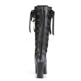 Vegano 10 cm CRYPTO-106 plataforma botas de mujer con hebillas