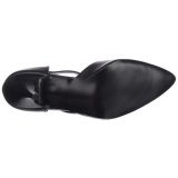 Vegano 10 cm VANITY-415 zapatos de salón t correa negros