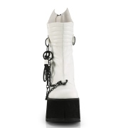 Vegano 11,5 cm KERA-130 demoniacult botines alternativo plataforma blanco