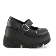 Vegano 11,5 cm SHAKER-23 demoniacult zapatos alternativo plataforma negro