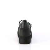 Vegano 11,5 cm SHAKER-27 demoniacult zapatos alternativo plataforma negro