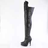 Vegano 13 cm SEDUCE-3080 botas altas tac�n aguja con hebilla