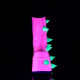 Vegano 18 cm SLAY-77 demoniacult botines alternativo plataforma neon