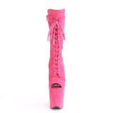 Vegano 20 cm FLAMINGO-1051FS botas de plataforma y punta abierta pink