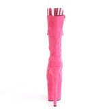 Vegano 20 cm FLAMINGO-1051FS botas de plataforma y punta abierta pink