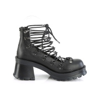 Vegano 7 cm BRATTY-32 demoniacult zapatos alternativo plataforma negro
