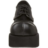 Vegano 8 cm DANK-101 demoniacult zapatos alternativo plataforma negro