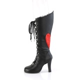 Vegano 9,5 cm GLAM-243 demoniacult botas alternativo negro