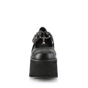 Vegano 9 cm ASHES-33 demoniacult zapatos alternativo plataforma negro