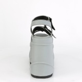 Vegano Neon 15 cm Demonia WAVE-13 lolita zapatos sandalias con cuña alta plataforma