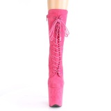 Vegano suede 20 cm FLAMINGO-1050FS botas plataforma exotic pole dance en pink