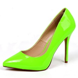 Verde Neon 13 cm AMUSE-20 zapatos tacón de aguja puntiagudos