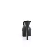 Vinilo 15 cm GLEAM-601 pantuflas tacón alto tacón alto negros